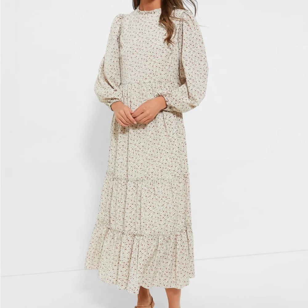 Tuckernuck Floral Cream Maxi Dress